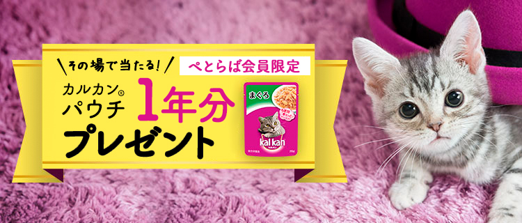 カルカン パウチ キャットフード1年分の現品サンプルプレゼント